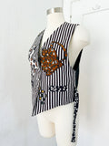 Striped Silkscapes Animal Vest | Medium