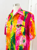 Rainbow Tie Dye Couples Dress and Button Down Set | Medium & Large