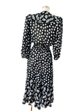 i.magnin Polka Dot Dress | Large