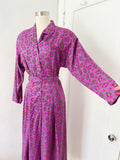 ESPRIT Abstract Paisley Print Rayon Dress with Belt | Medium