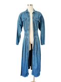 Classic Wash Denim Midi Shirtdress | Large