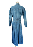 Classic Wash Denim Midi Shirtdress | Large