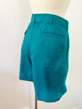 Teal Cotton Shorts | Medium 32”