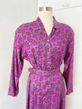 ESPRIT Abstract Paisley Print Rayon Dress with Belt | Medium