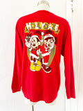 Mickey and Minnie Mistletoe Holiday Sweatshirt | Large