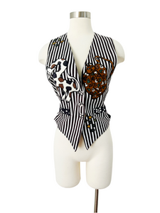 Striped Silkscapes Animal Vest | Medium