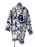 Handmade Cat Blanket Jacket with Fringe | XL