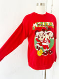 Mickey and Minnie Mistletoe Holiday Sweatshirt | Large