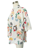 Playful Novelty Print Cotton Blouse | Large