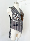 Striped Silkscapes Animal Vest | Medium