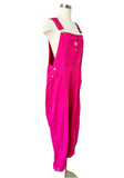 Dickies Magenta Pink Cotton Carpenter Overalls | Large