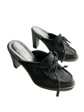 Coach Black Suede Mules | Size 6.5