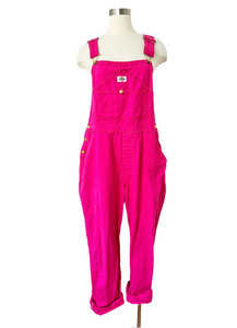 Dickies Magenta Pink Cotton Carpenter Overalls | Large