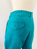 Teal Cotton Shorts | Medium 32”