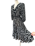i.magnin Polka Dot Dress | Large