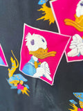 Magenta Hand Embroidered Donald Duck Caftan L|XL