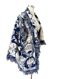 Handmade Cat Blanket Jacket with Fringe | XL