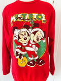 Mickey and Minnie Mistletoe Holiday Sweatshirt | Large