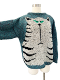 Wool Hand Knit Cat Sweater