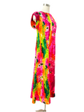Rainbow Tie Dye Couples Dress and Button Down Set | Medium & Large