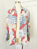 Novelty Print Button Down Shirt | XL