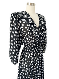 i.magnin Polka Dot Dress | Large