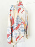 Novelty Print Button Down Shirt | XL