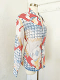 Novelty Print Button Down Shirt | XL