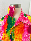 Rainbow Tie Dye Couples Dress and Button Down Set | Medium & Large