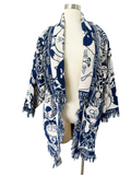 Handmade Cat Blanket Jacket with Fringe | XL