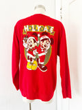 Mickey and Minnie Mistletoe Holiday Sweatshirt | Large