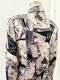 Old Hollywood Movie Stars Silk Print Button Down | Small