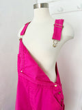 Dickies Magenta Pink Cotton Carpenter Overalls | Large