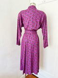 ESPRIT Abstract Paisley Print Rayon Dress with Belt | Medium