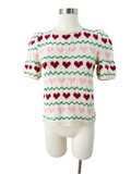Cutie Heart Knit Top S|M