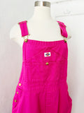 Dickies Magenta Pink Cotton Carpenter Overalls | Large