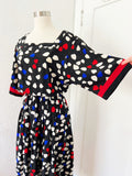 Albert Nipon Silk Hearts Dress | Medium