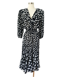 i.magnin Polka Dot Dress | Large