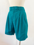 Teal Cotton Shorts | Medium 32”