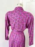 ESPRIT Abstract Paisley Print Rayon Dress with Belt | Medium