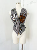 Striped Silkscapes Animal Vest | Medium