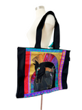 1999 Laurel Burch “Embracing Horses” XL Tote Bag