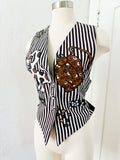 Striped Silkscapes Animal Vest | Medium