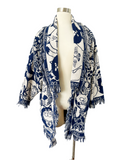 Handmade Cat Blanket Jacket with Fringe | XL